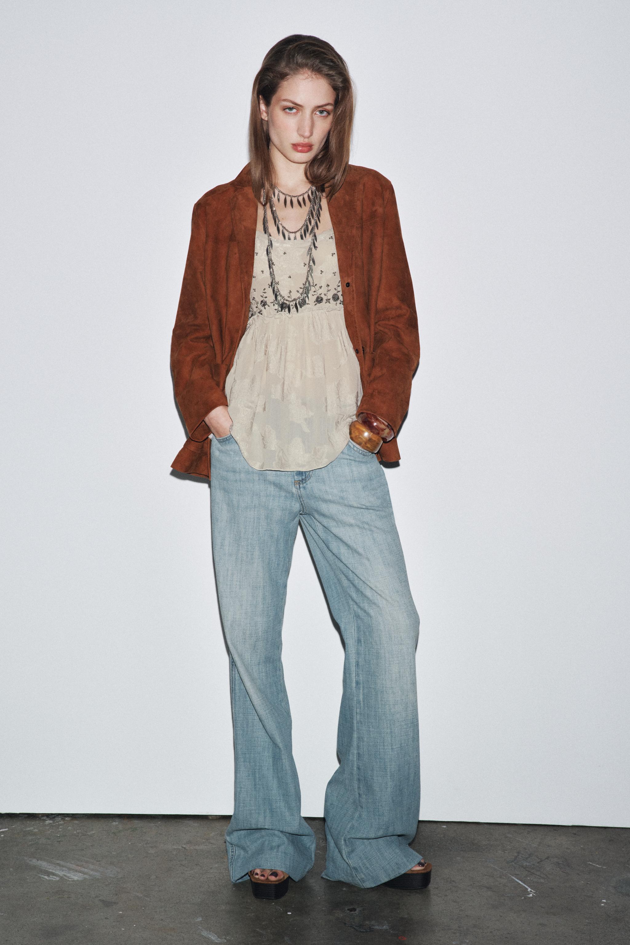 JACQUARD STRAPPY TOP ZW COLLECTION